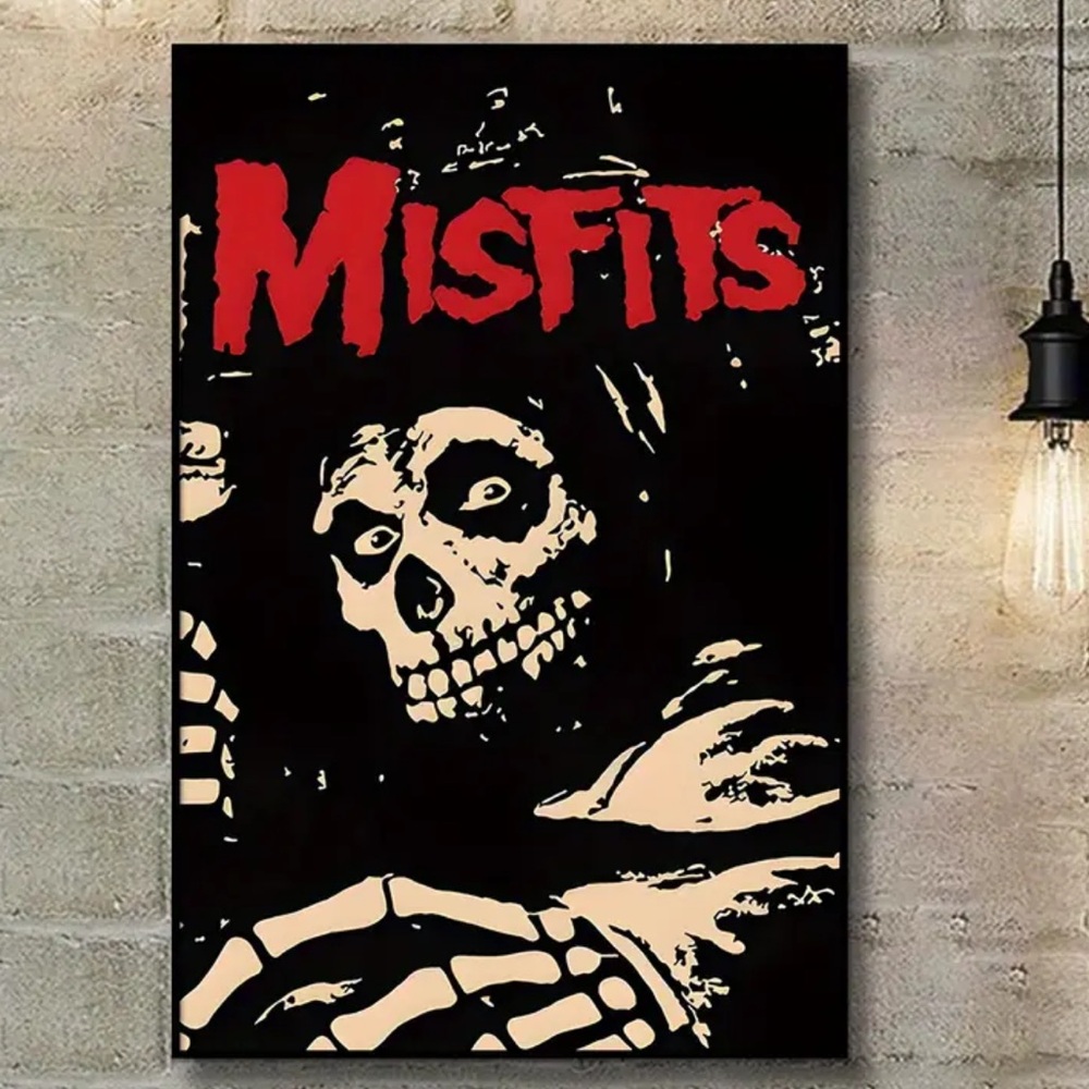 Misfits "Crimson Ghost" Canvas Print Wall Art - Picture 1 of 9